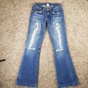 Distressed Bobby bootcut jeans 26